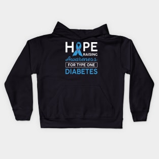 Hope Raising Awareness For Type One Diabetes TD1 Kids Hoodie